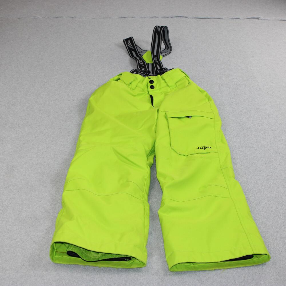 Jupa Ski Bibs Boy 10 Green Bib Salopettes Waterproof Insulated Winter Snow Pant